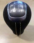 2014-2019 C7 Corvette Black Suede Manual Shift Knob W/ Yellow Stitching New. Price: $169.99.