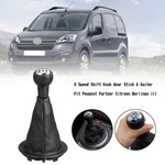 5 Speed Shift Knob Gear Stick & Gaiter Fit Peugeot Citroen Berlingo Iii . New. Price: $22.58.