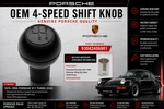 Genuine Porsche 911 4-SPEED Shift Knob W/ Retainer Ring Oem 93042406901 New. Price: $149.95.