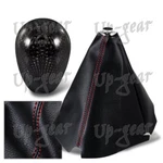 Universal Red Stitch Leather Manual Boot + T-r Carbon Fiber Shifter Knob New. Price: $24.50.