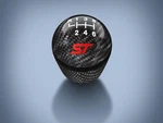 Black Carbon Fiber 6 Speed Gear Knob Shifter W/ Bright Red Focus St Logo New. Price: $108.00.