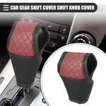 Car Gear Shift Cover Automatic Faux Leather Black Wine Red New. Price: $24.49.