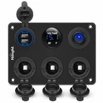 Nilight Cigarette Socket Panel Lighter Adapter W/ Dual Usb Charger Led Voltmeter New. Price: $39.99.