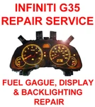 Infiniti G35X 2005-2007 Instrument Gauge Cluster Repair Remanufactured. Price: $139.00.