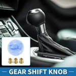 Round Ball Automatic And Manual Shift Knob W/ 3 Adapter Acrylic Blue White 1 Set New. Price: $25.99.