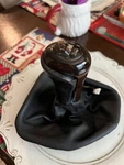 Oem Bmw E39 M5 6 Speed Wood Grain Manual Shift Knob W/ Leather Boot For Parts. Price: $76.00.