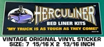 Herculiner Bed Kits - Vintage Original Vinyl Decal Sticker Trucks Used. Price: $8.68.