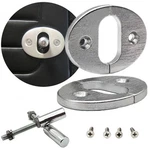 Shaved Door Interior Manual Latch Release Knob W/ Billet Oval Trim Plate Pair New. Price: $76.95.