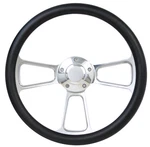 Forever Sharp 14" Black & Polished Billet Steering Wheel With Horn New. Price: $143.96.