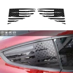 Black Rear Window Decal Trim Sticker Cover Ford Mustang 15+EXTERIOR Usa Flag New. Price: $23.49.