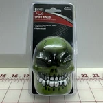 Skull Shifter Knob New Auto Drive Green Resin Aluminum 2013 Fits 5/16 9/16".. Price: $9.99.