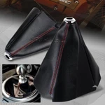 Jdm Black Pvc Leather Gear Manual Shifter Boot / Red Stitch Universal New. Price: $8.99.