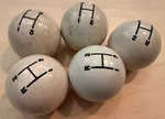 Hurst White 4 Speed Ball 3/8" Knob Shifters Lot Used 5 Collection. Price: $135.00.