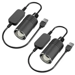 To Cigarette Lighter Adapter, 10W Male 12V USB-A*2 New. Price: $16.41.
