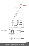 Genuine Knob Sub-assy, Shift Lever, 3350448020E0 For Toyota 33504-48020-E0 Neu. Price: $453.95.