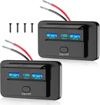 2PCS Ports 12V Rv Usb Outlet 72W, Gibbab Dual QC3.0 36W & PD3.0 Type-c Qui New. Price: $23.09.