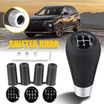 Universal Car Leather 5 Manual Speed Gear Stick Shifter Knob Lever Black New. Price: $15.09.