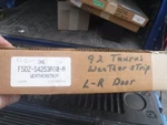 Nos Ford Taurus Seal Rubber Weatherstripping Sho 1990 1991 1995 94 93 92 Mercury Used. Price: $150.00.