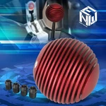 Nrg SK-703RD Aluminum 50MM Diam. Red Heat Sink Droplet Round Ball Shift Knob New. Price: $50.00.