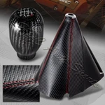 Jdm Carbon Style Red Stitch Manual Boot + T-r 6-SPEED Shifter Knob New. Price: $25.99.