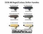 78-88 Regal Cutlass Center Console Complete Shifter Handle Assembly Color Choice New. Price: $85.00.