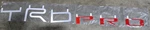 Genuine Toyota 2025+ 4RUNNER Trd Pro Tailgate Letter Inserts Reflective Red New. Price: $107.10.