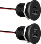 Acegoo Rv Usb Outlet All-aluminum Type + Ports 12V/24V Charger, Rec New. Price: $47.04.
