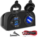 Upgraded Tent Type Panel 12V Usb Outlet, Quick Charge New. Price: $27.46.