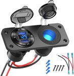12V Usb Outlet Marine Switch Panel Plug, PD3.0 And Dual QC3.0 Ports Aluminum New. Price: $27.34.