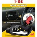 1-10X Front Black Inside Handle Door Left For 03-07 Accord Honda Sedan New. Price: $93.58.
