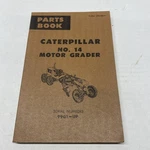 Caterpillar Parts Manual No Motor Grader 99G1-UP UEO70014 CAT-26 Good. Price: $29.99.