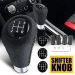Black Leather Manual Car 5 Speed Gear Stick Shifter Knob Lever Universal New. Price: $14.24.