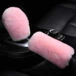 Ogland Fuzzy Sheepskin Gear Knob Cover Cute Pink Car Shifter For... New. Price: $18.39.